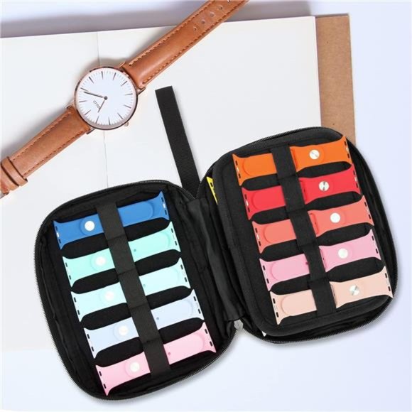 20 Watch Bands Storage Carrying Case Compatible with Watches Expandable - Picture 6 of 6
